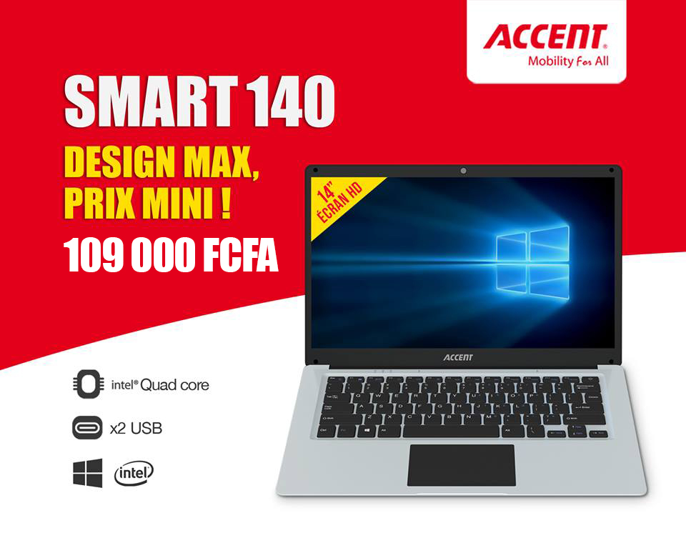 Accent notebook smart 140 prix
