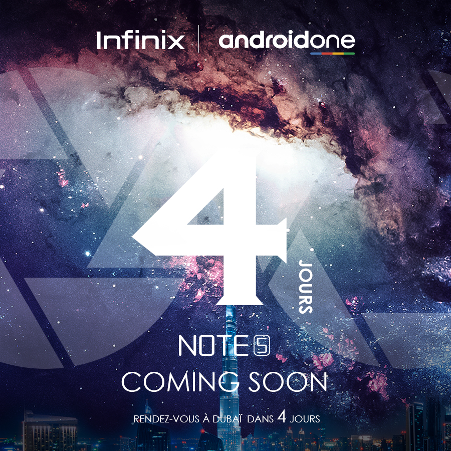 infinix note 5 Count down-7-4-1